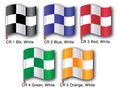 3'x3' Checkered Flags