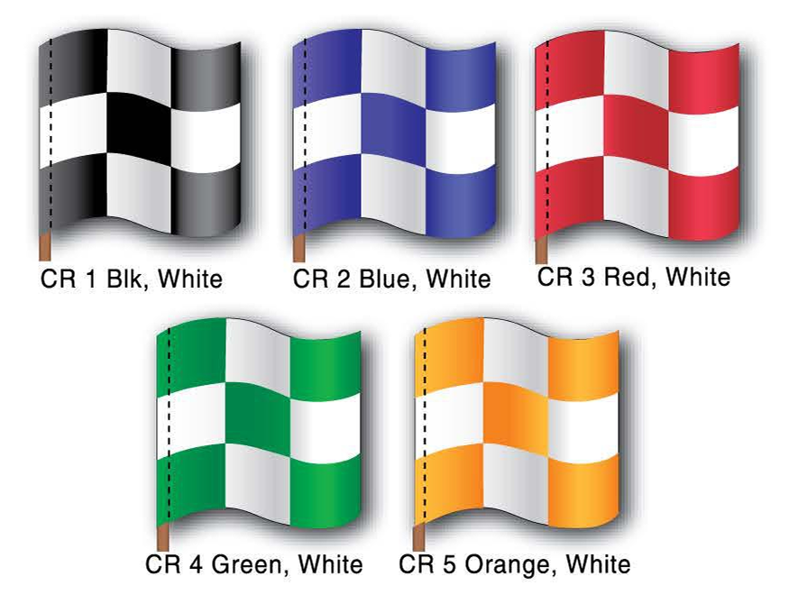3'x3' Checkered Flags