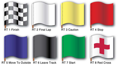 3'x3' Race Track Flags