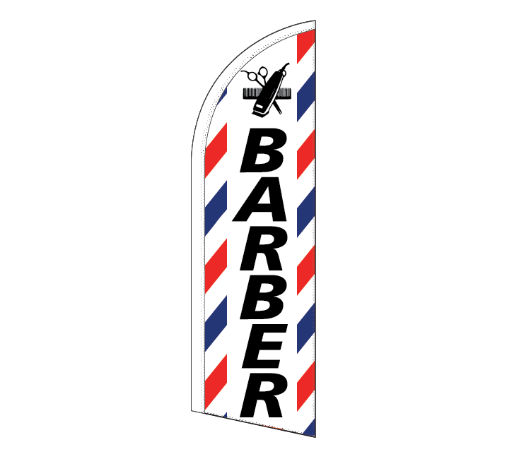BARBER Feather Flag (BARB1)