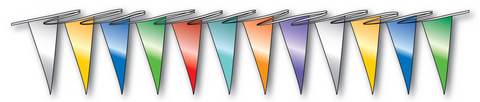 Brilliant Metallic Pennant Strings (60')