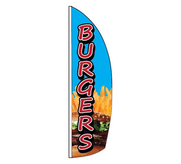 BURGERS Feather Flag (BURG1)