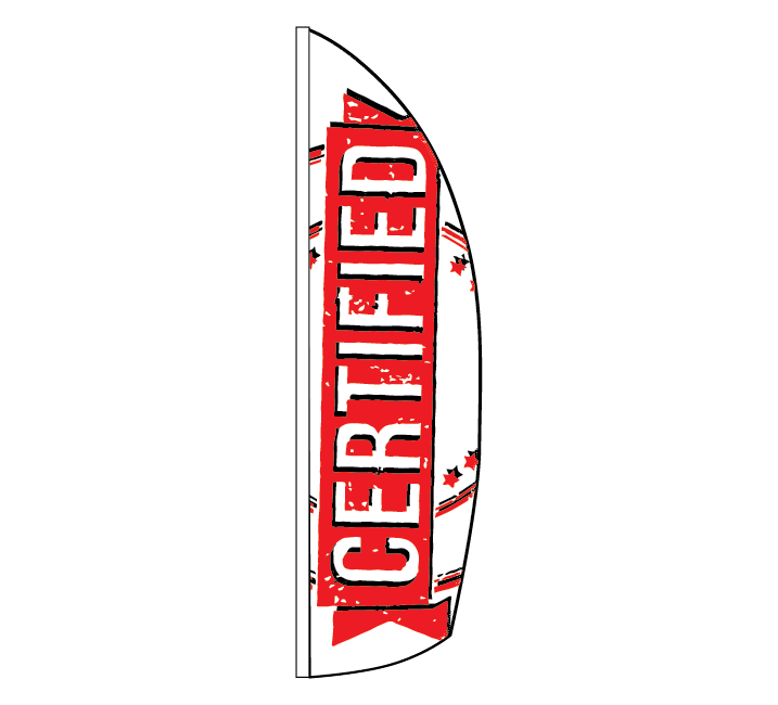 CERTIFIED Feather Flag (CERT1)