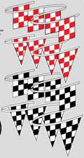 Checkered Pennant Strings