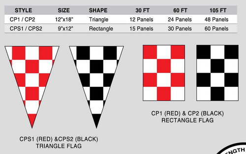 Checkered Pennant Strings