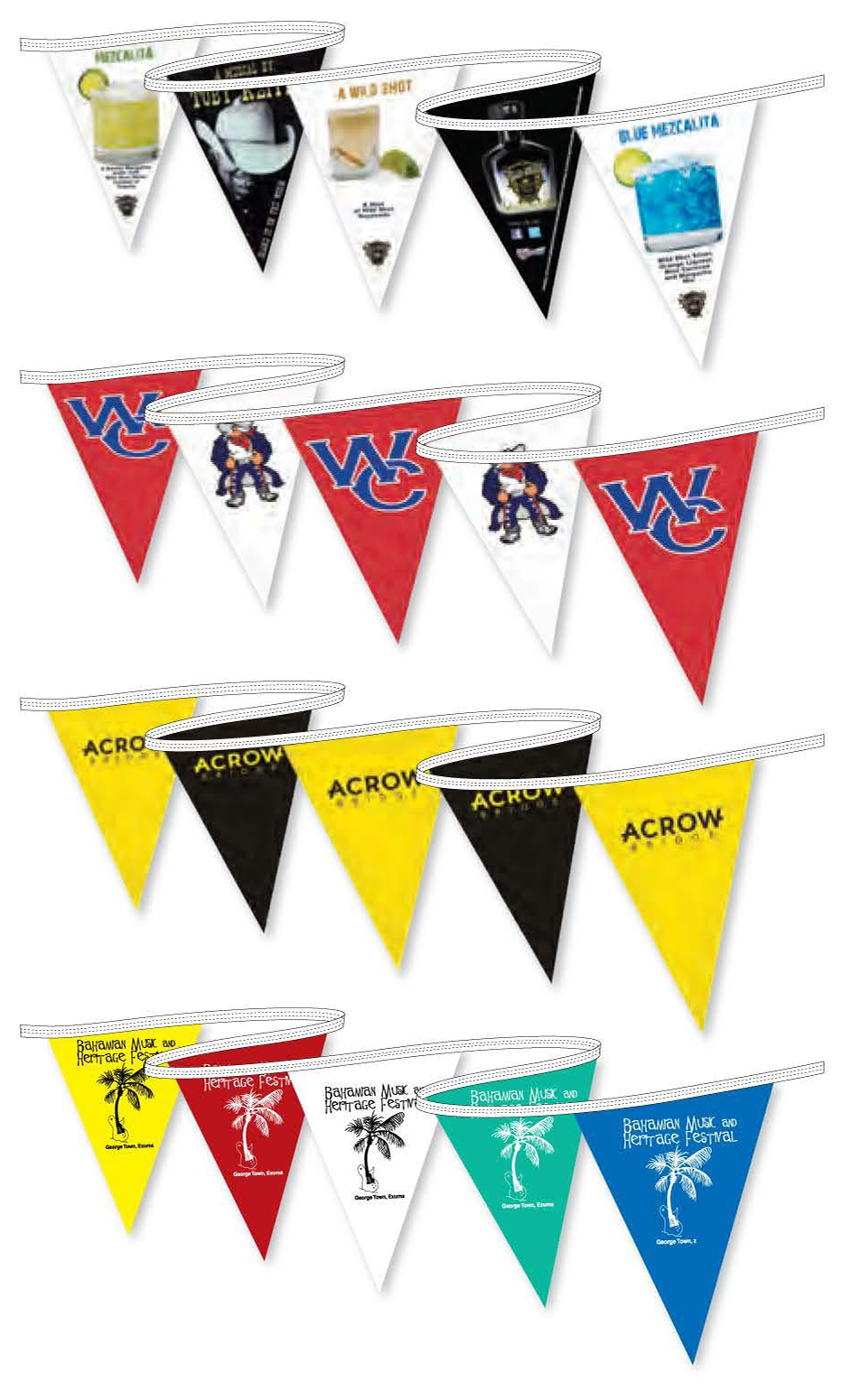 Custom Printed Pennant Strings
