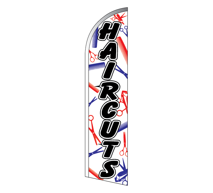 HAIRCUTS Feather Flag (HAIR1)