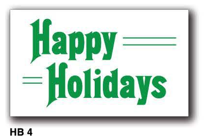 Stock Holiday Vinyl Banners (3'x5')
