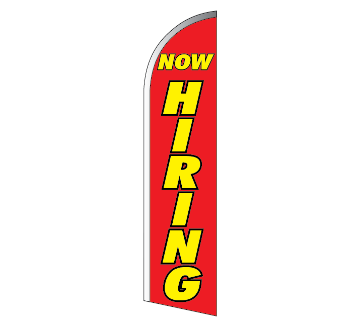 NOW HIRING Feather Flag (HIRE1)