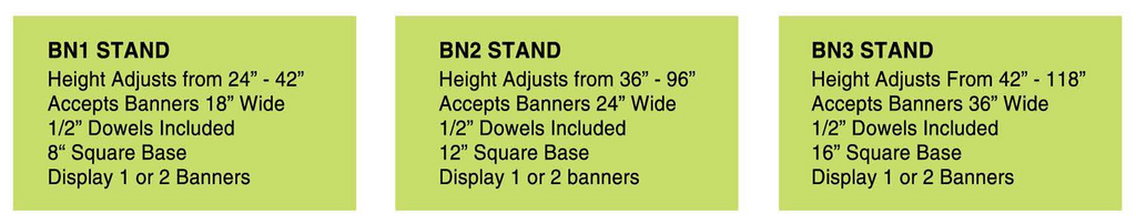 Indoor Banner Display Stands