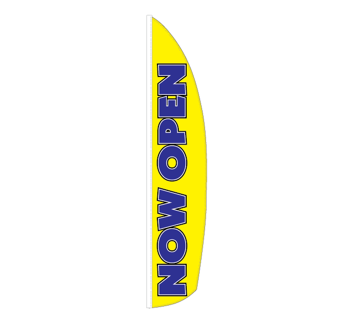 NOW OPEN Feather Flag (NOWO1)