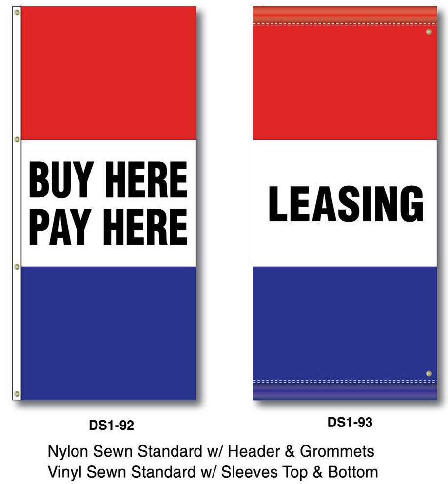 3 Panel Dealer Logo & Message Stacks (3'x8')