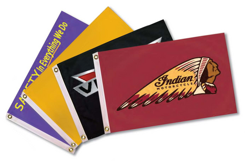 Custom Full Color Nylon Flags (Small Sizes)