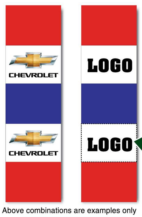 5 Panel Dealer Logo & Message Stacks (3'x12')