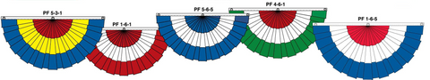 3-Panel Pleated Fans (3'x6')
