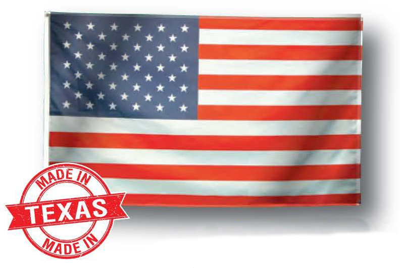 U.S. & Texas Flags