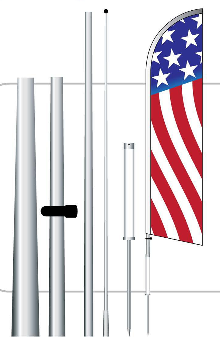 15ft Advertising Pole Kit