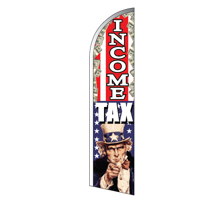 INCOME TAX Feather Flag (TAX2)