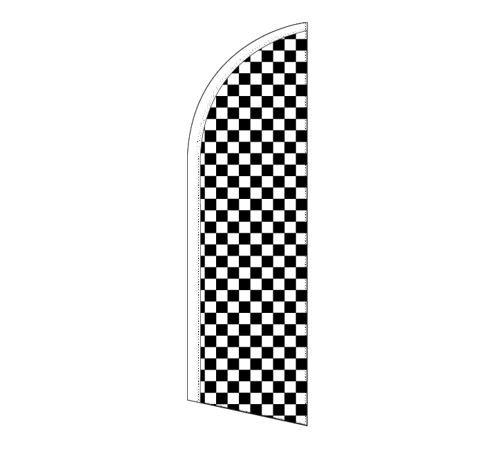 CHECKERED Feather Flag (TAXCHEC1)