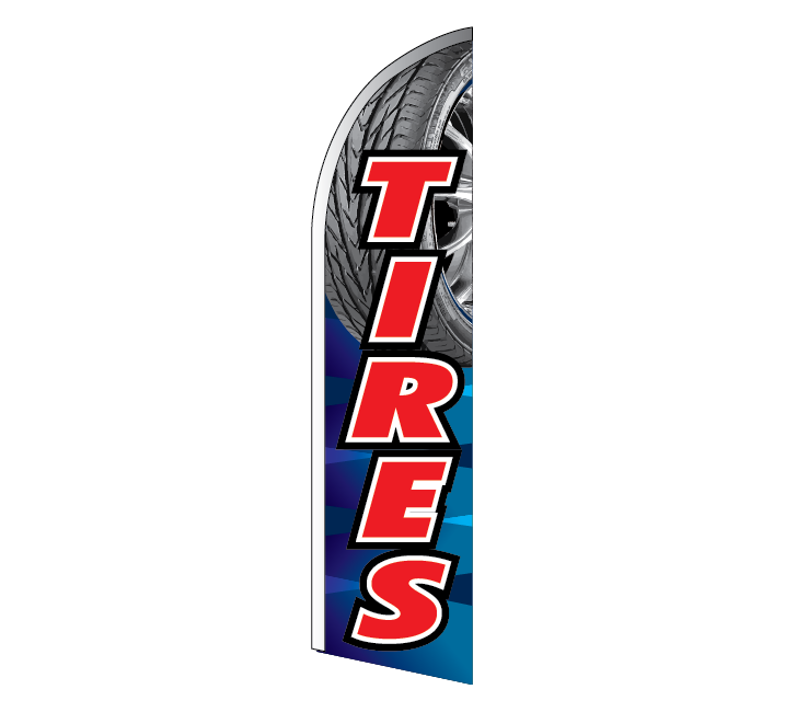 TIRES Feather Flag (TIRE1)