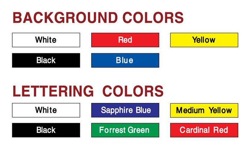 Digitally Printed Text Banners