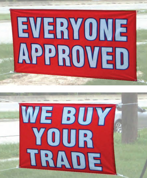 Vinyl Lettered Banners