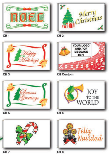 Stock Holiday Nylon Flags