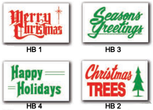 Stock Holiday Nylon Flags